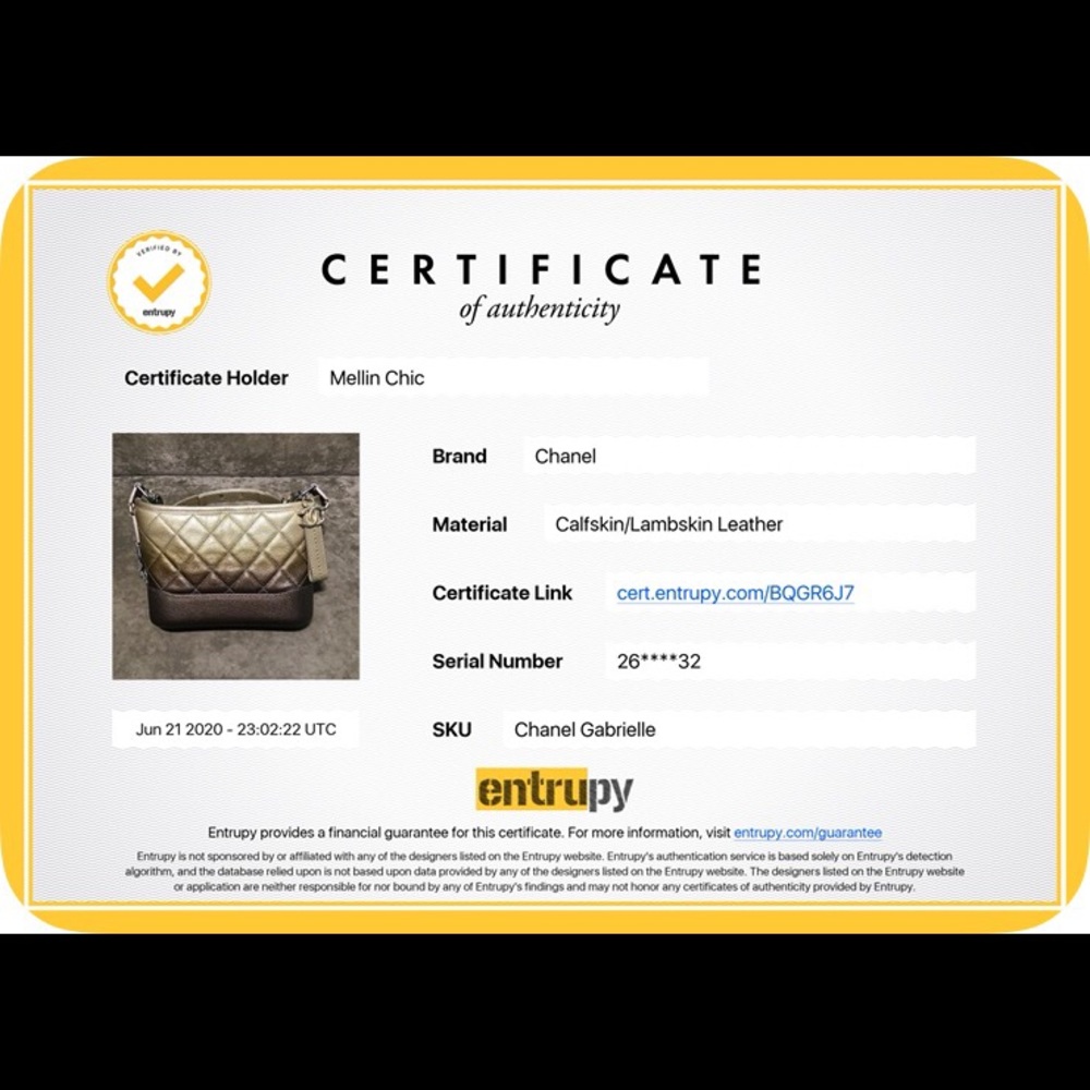 💓Sold💓Chanel Small Gabrielle Gold Ombré - Picture 15 of 16